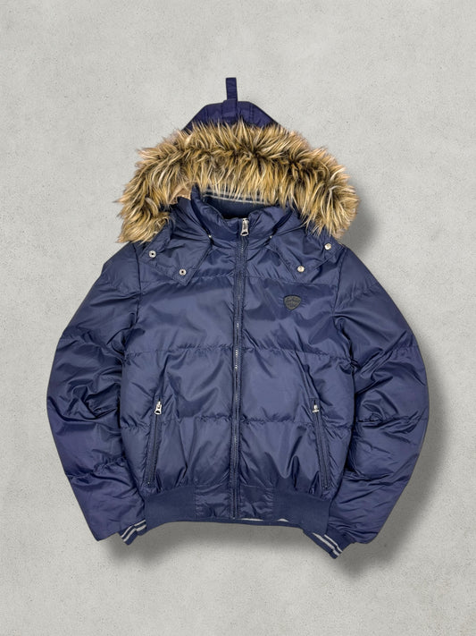 Schott Vintage Fur Puffer Jacke [XS]