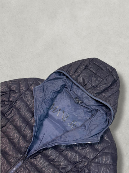 Armani Vintage Reversibel Monogram Puffer Jacke [XL] - Vision Night 