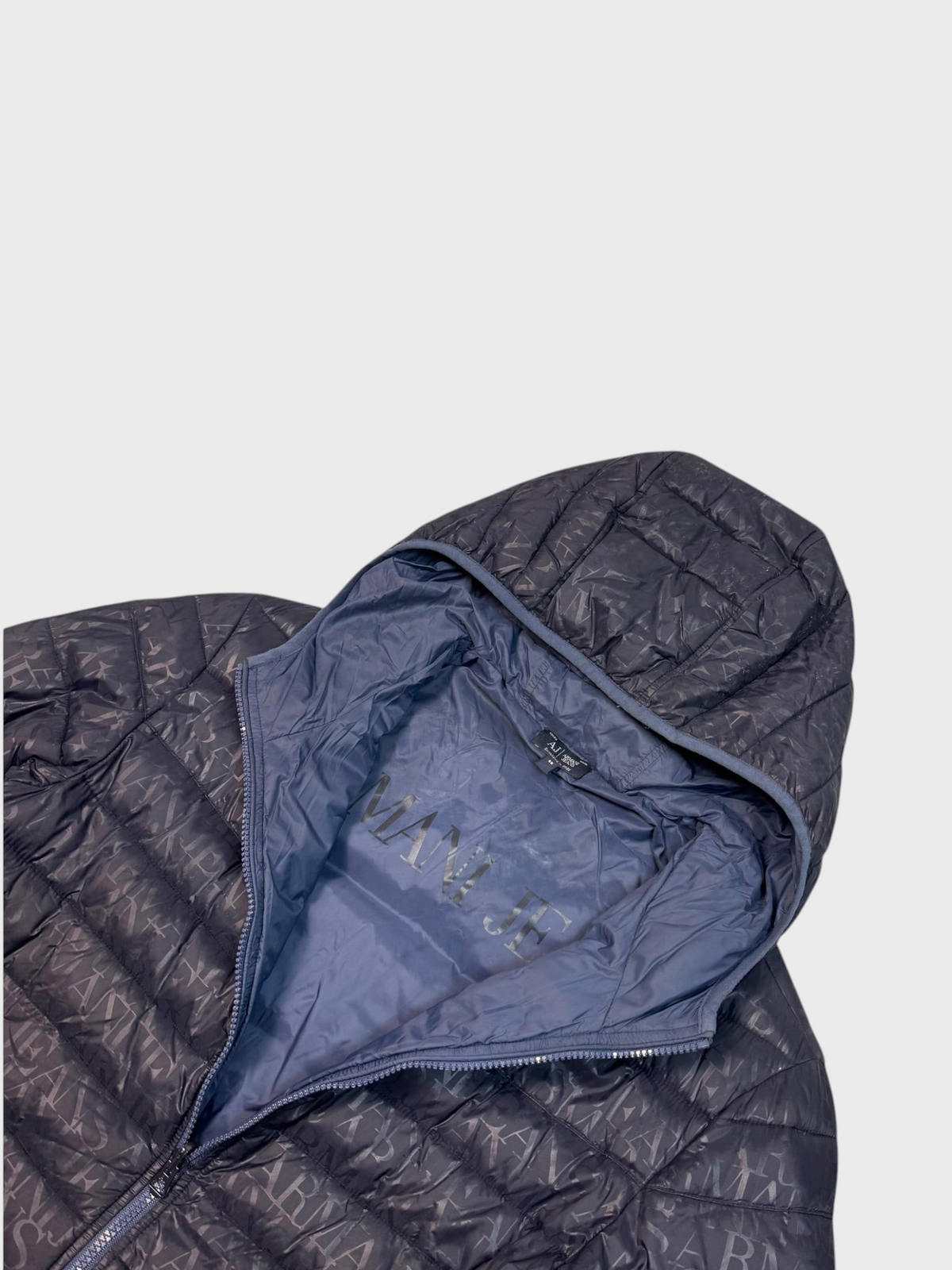 Armani Vintage Reversibel Monogram Puffer Jacke [XL] - Vision Night