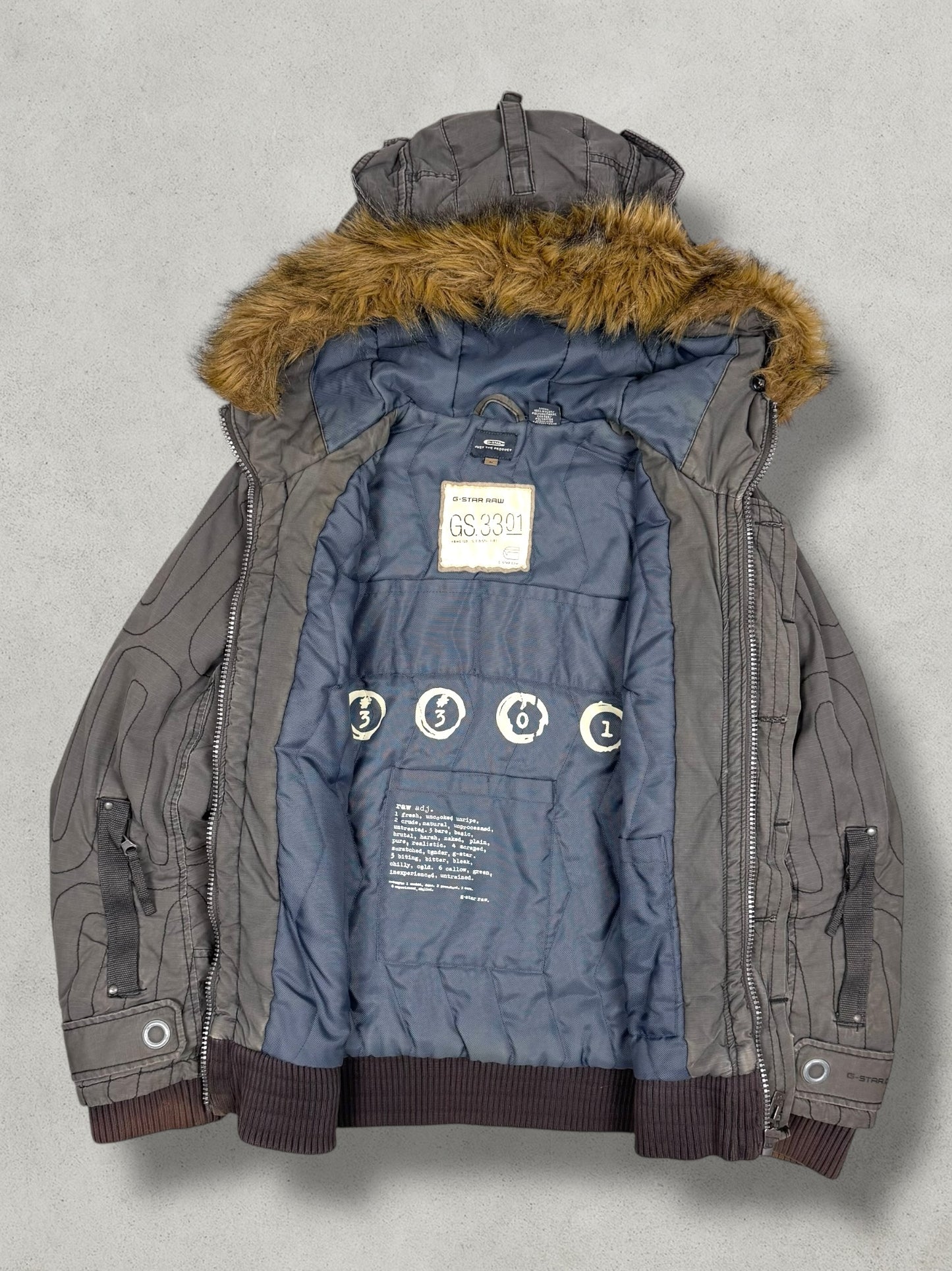 G-Star Vintage Military Pattern Denim Jacket [L]