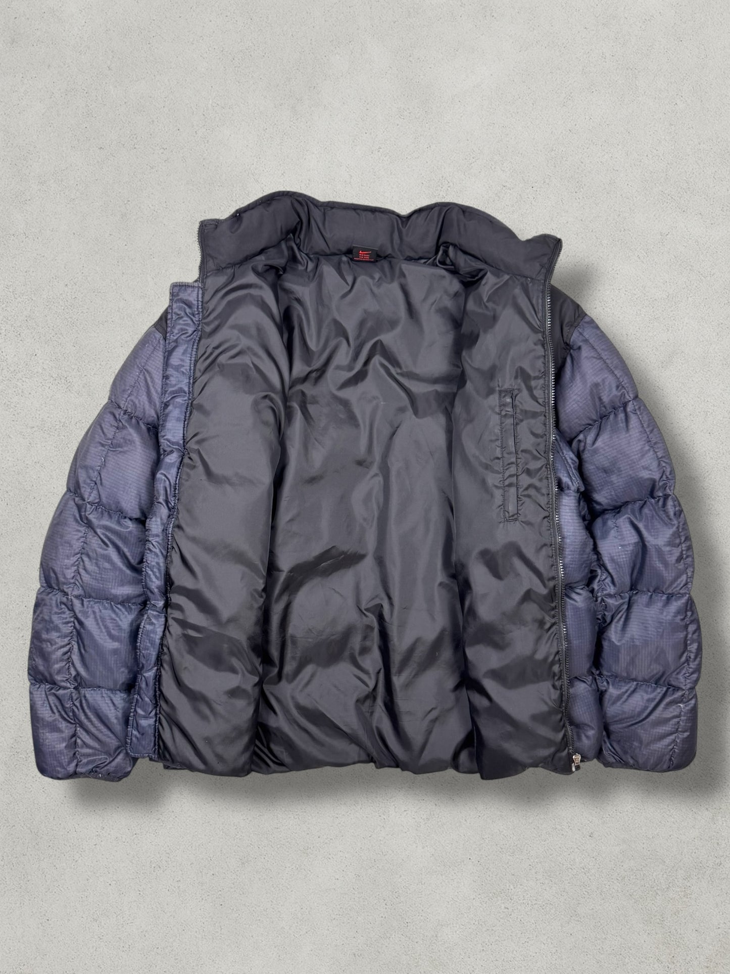 Nike Vintage Big Swoosh Daunen Puffer Jacke [XL] - Vision Night 