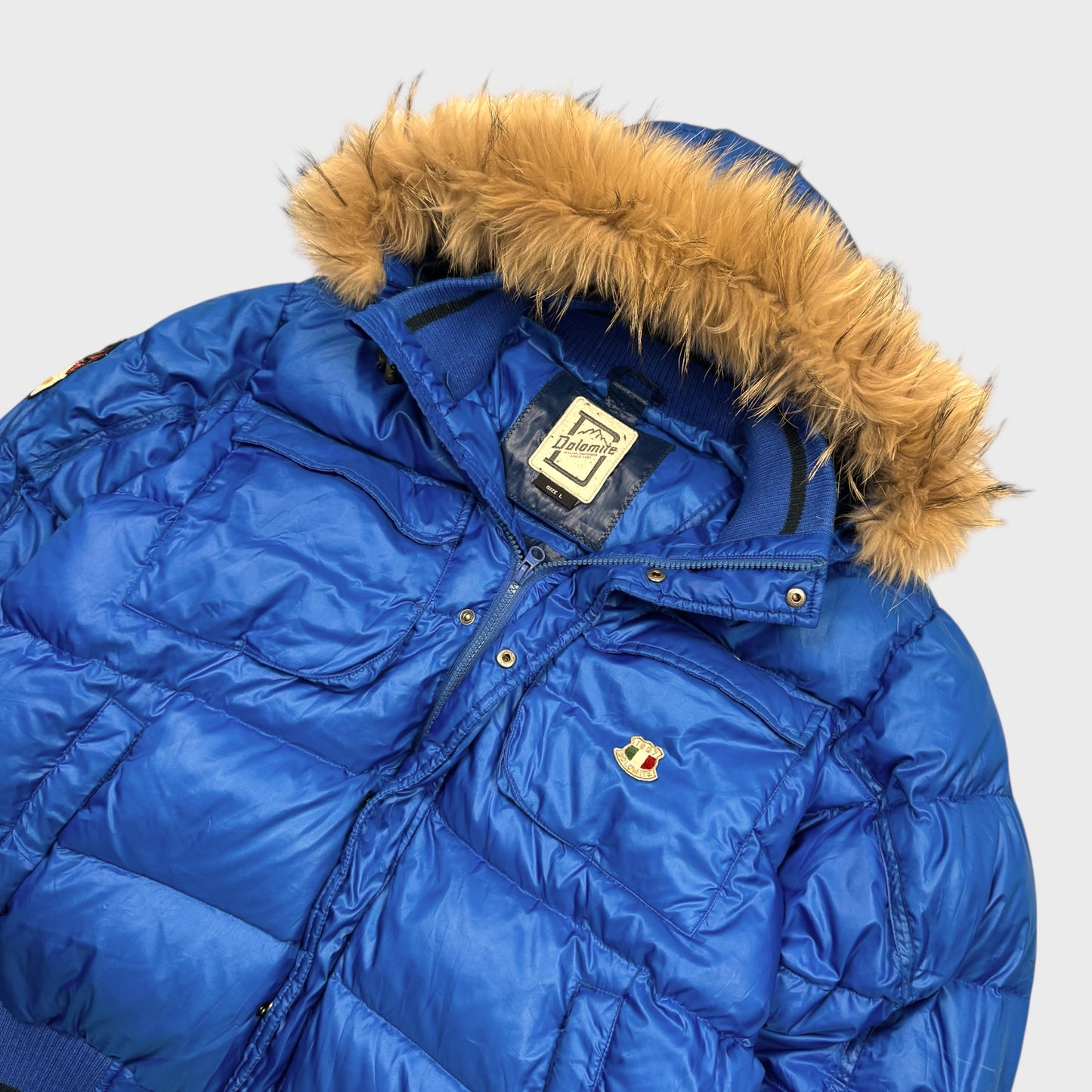 Dolomite Vintage Explorer Fur Daunen Puffer Jacke [L] - Vision Night 