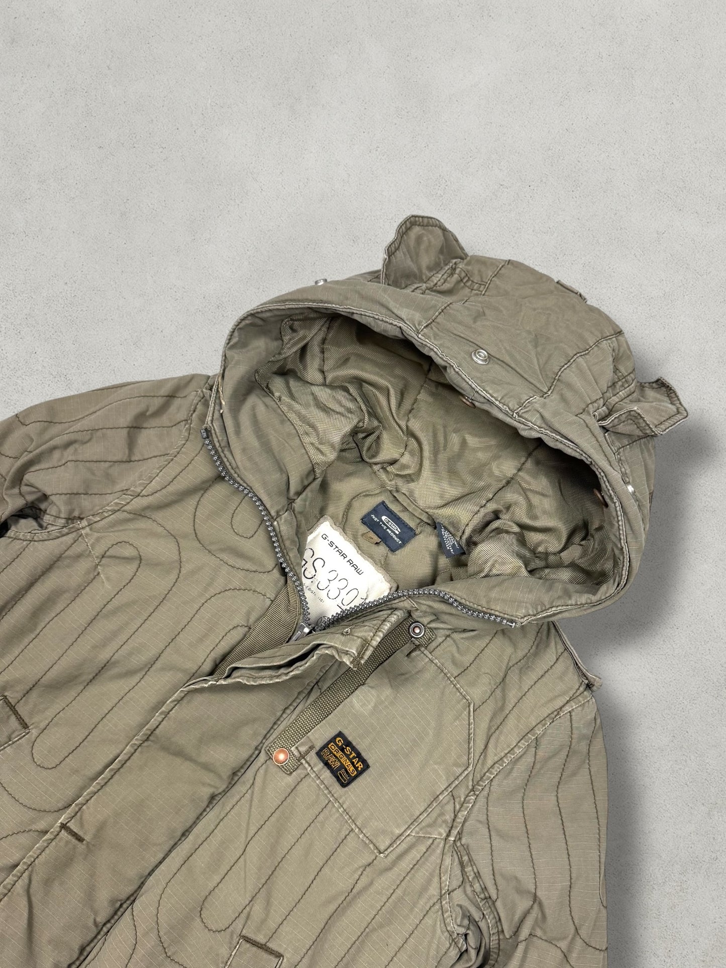 G-Star Vintage Military Pattern Denim Jacket [S]