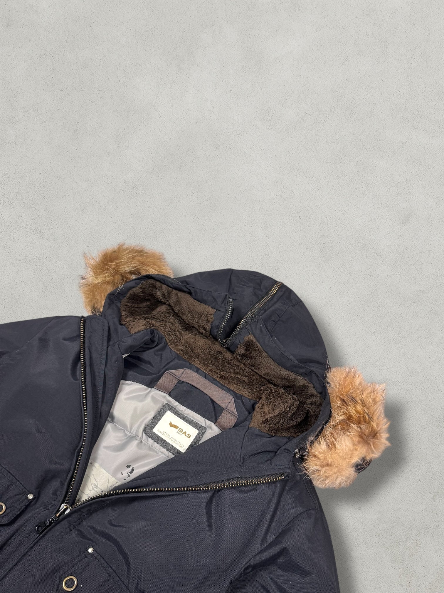 GAS Vintage Daunen Puffer Jacke [L] - Vision Night 