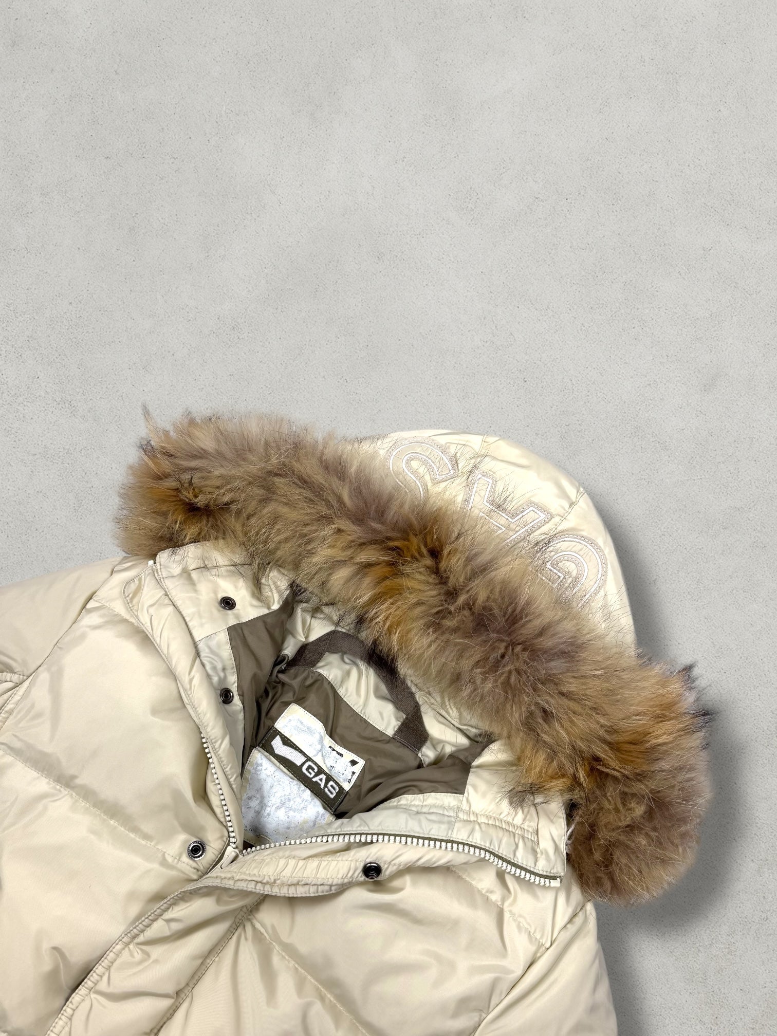 GAS Vintage Hoodstitched Daunen Puffer Jacke [M] - Vision Night 