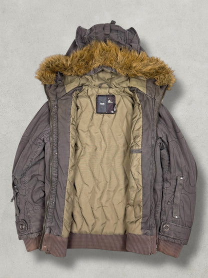 G-Star Vintage Military Pattern Fur Denim Jacket [L] - Vision Night 