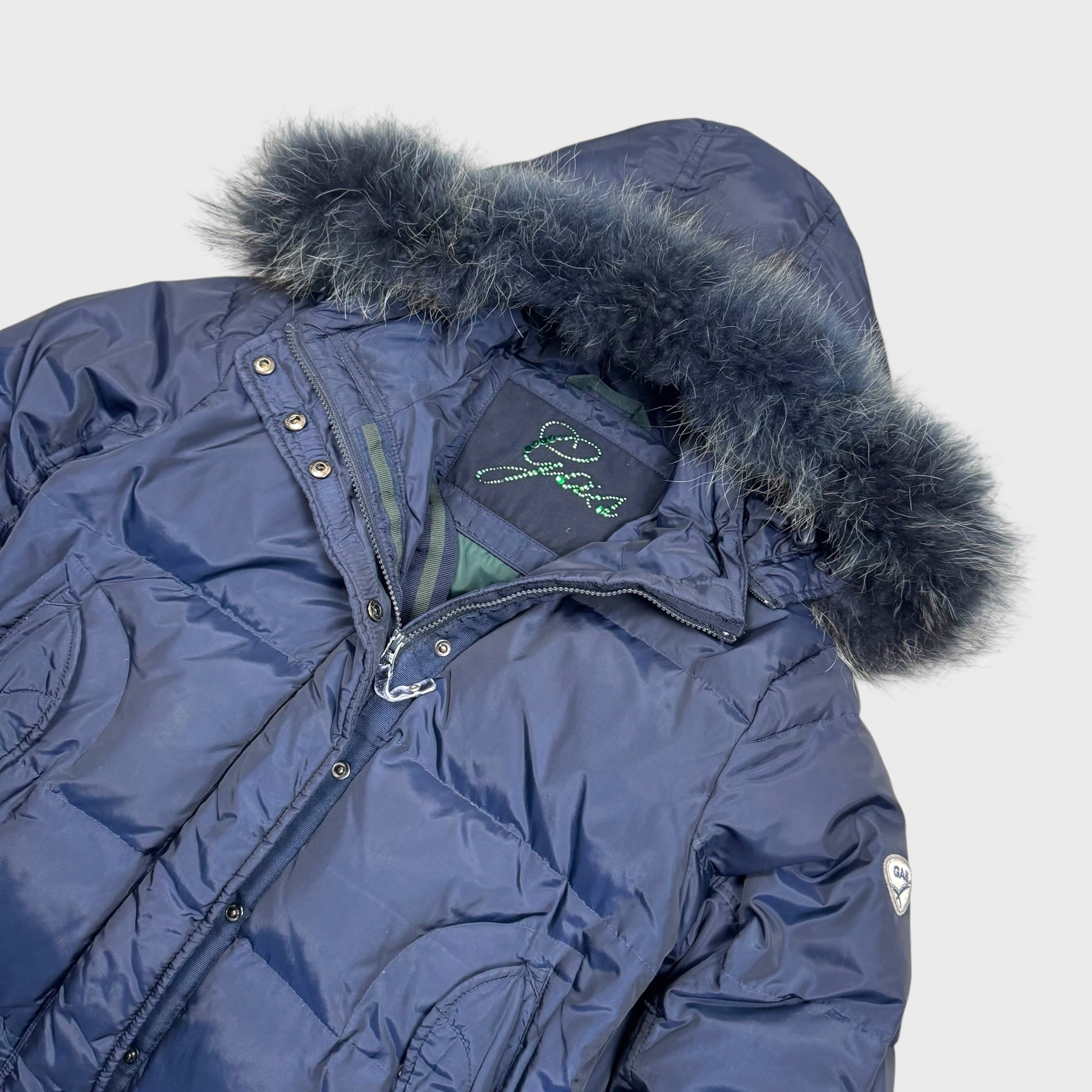 Gas Vintage Fur Daunen Puffer Jacke [S] - Vision Night 