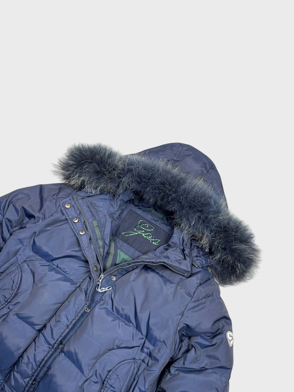 Gas Vintage Fur Daunen Puffer Jacke [S] - Vision Night