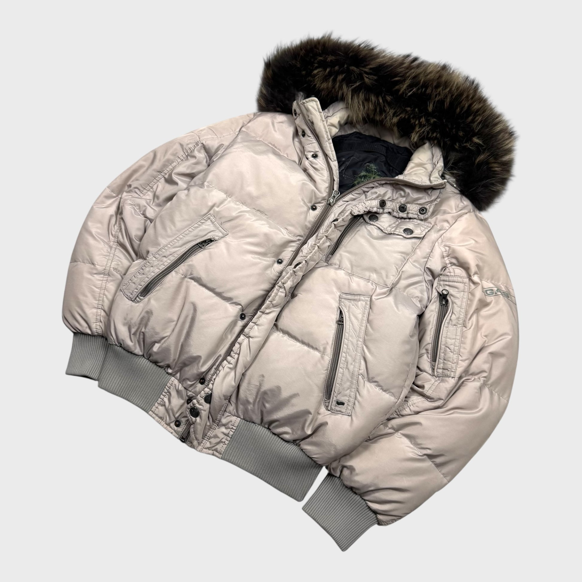 Gas Vintage Fur Daunen Puffer Jacke [M] - Vision Night 