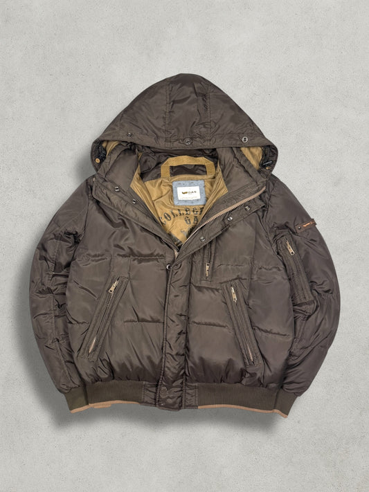 GAS Vintage Shiny Chestnut Daunen Puffer Jacke [L]