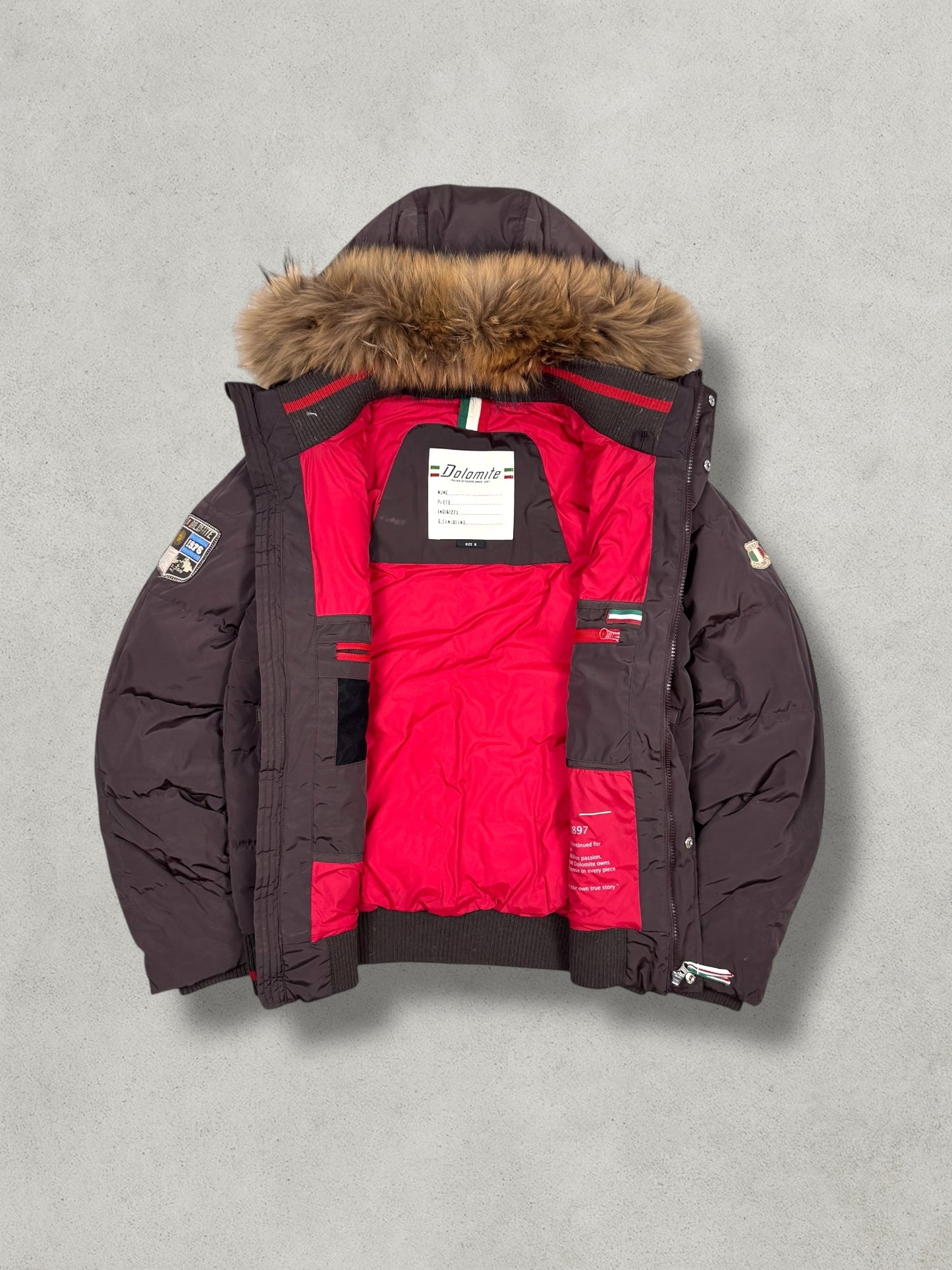 Dolomite Vintage Teddy Daunen Puffer Jacke [S] - Vision Night 
