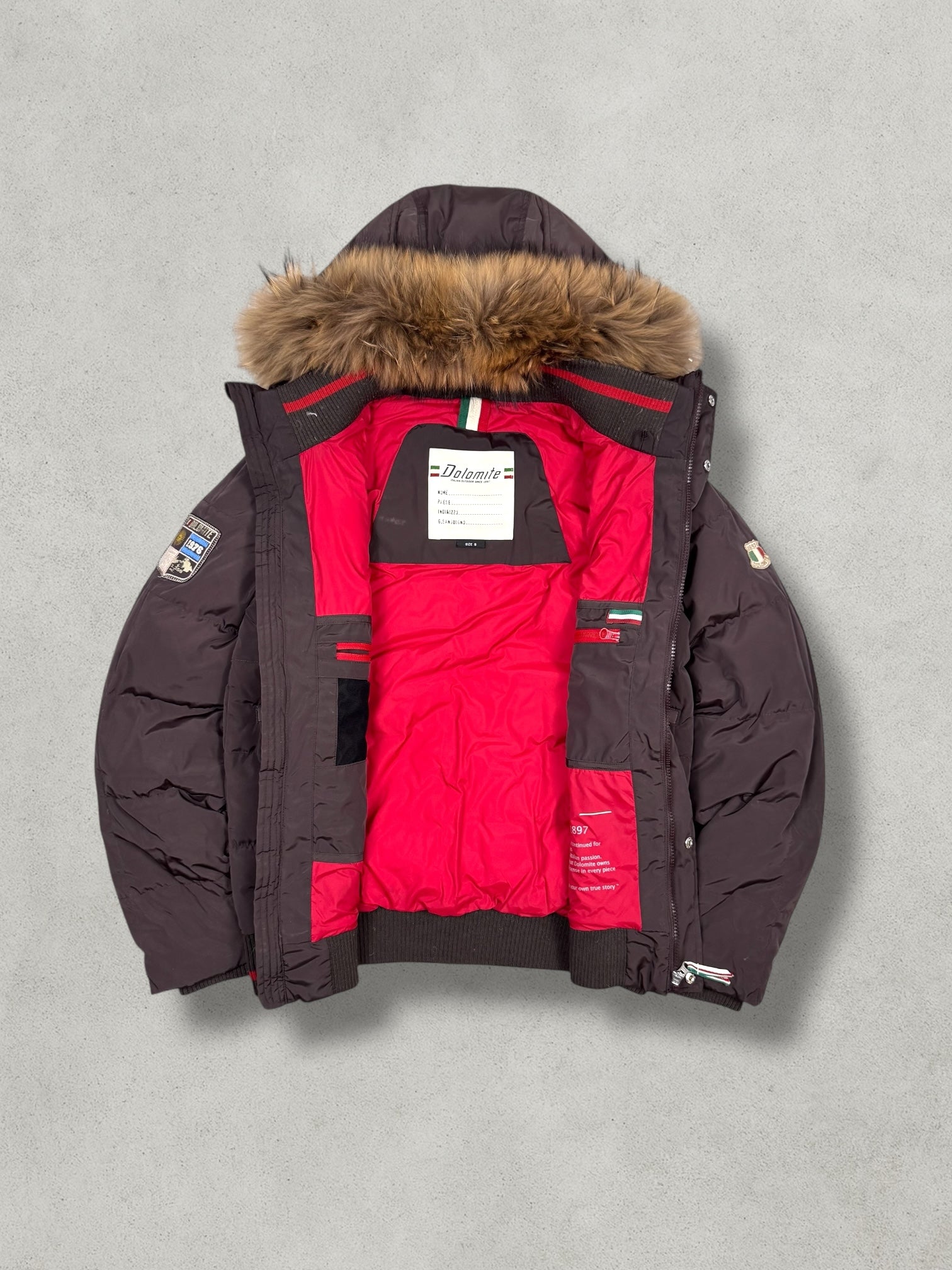 Dolomite Vintage Teddy Daunen Puffer Jacke [S] - Vision Night 