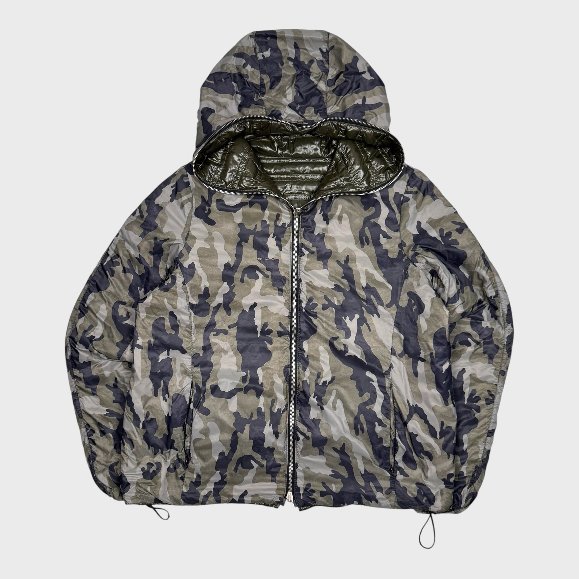 Duvetica Vintage Reversible Shiny Daunen Puffer Jacke [M] - Vision Night 