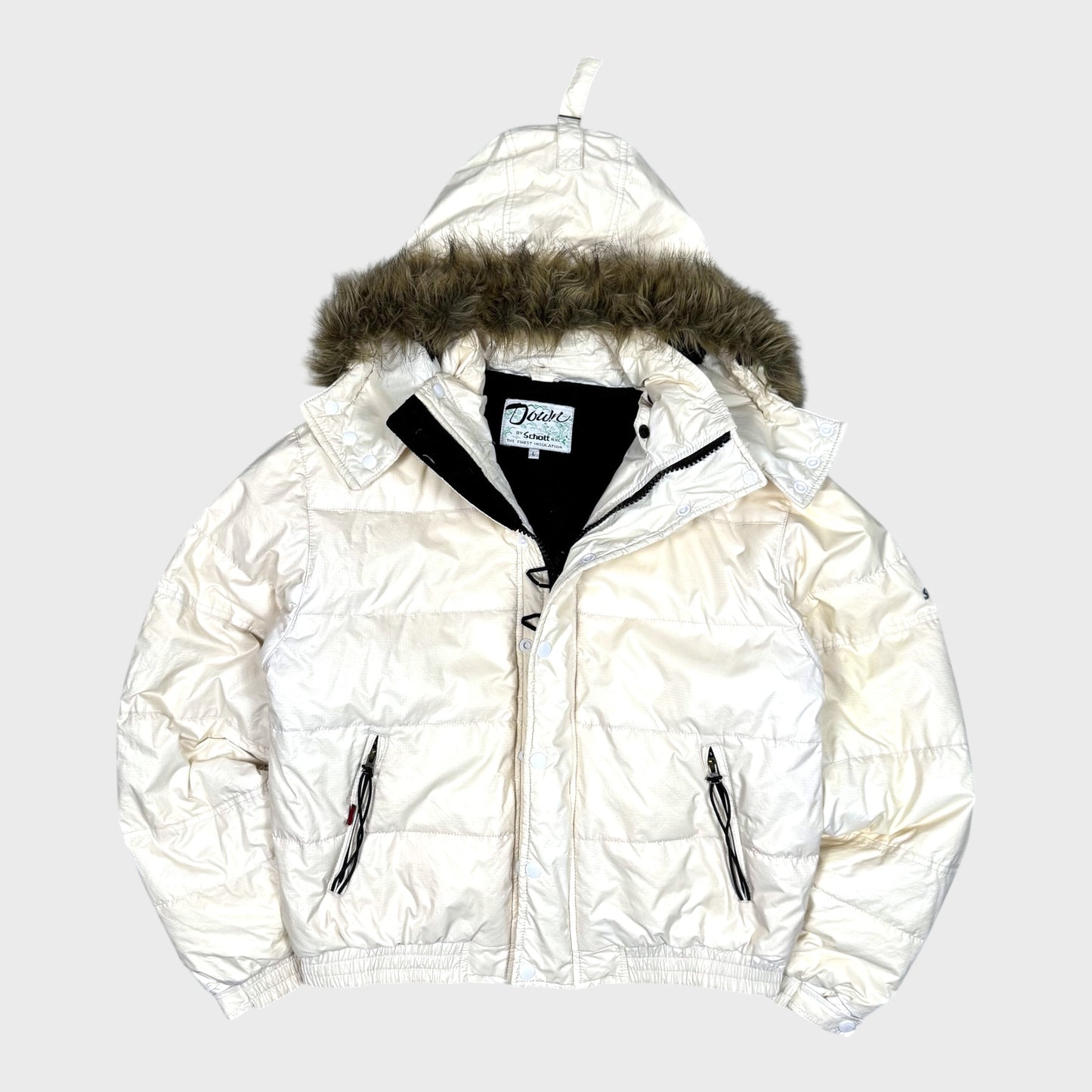 Schott Vintage Explorer Fur Daunen Jacke [L] - Vision Night 