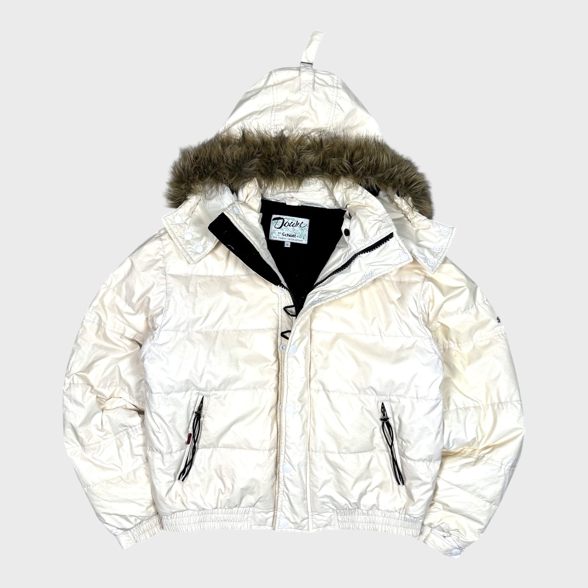 Schott Vintage Explorer Fur Daunen Jacke [L] - Vision Night 