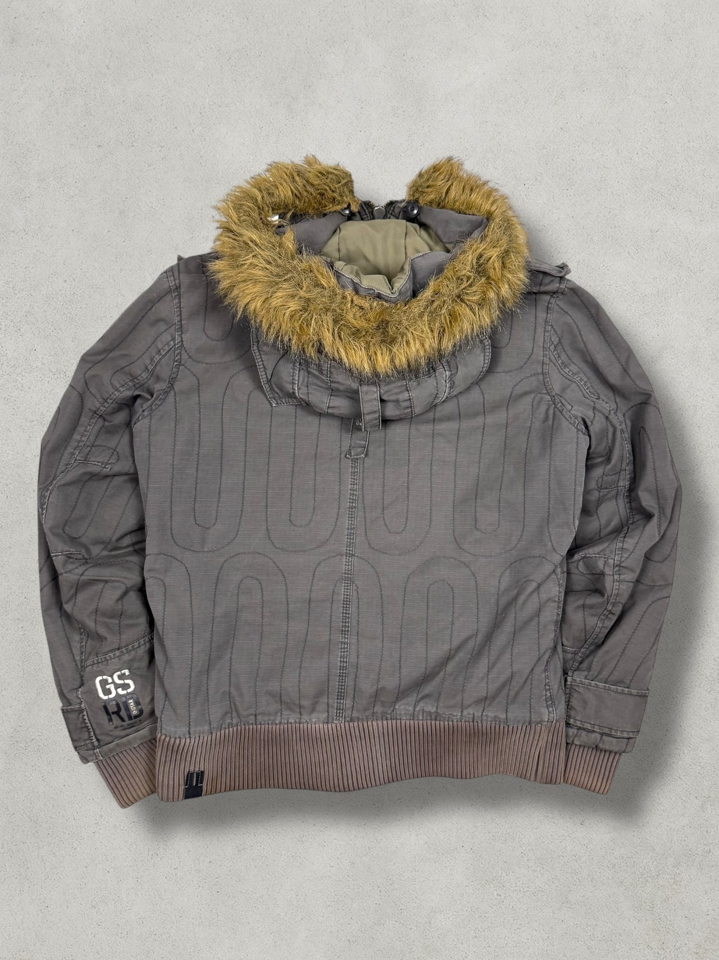 G-Star Vintage Military Pattern Fur Denim Jacket [L] - Vision Night 