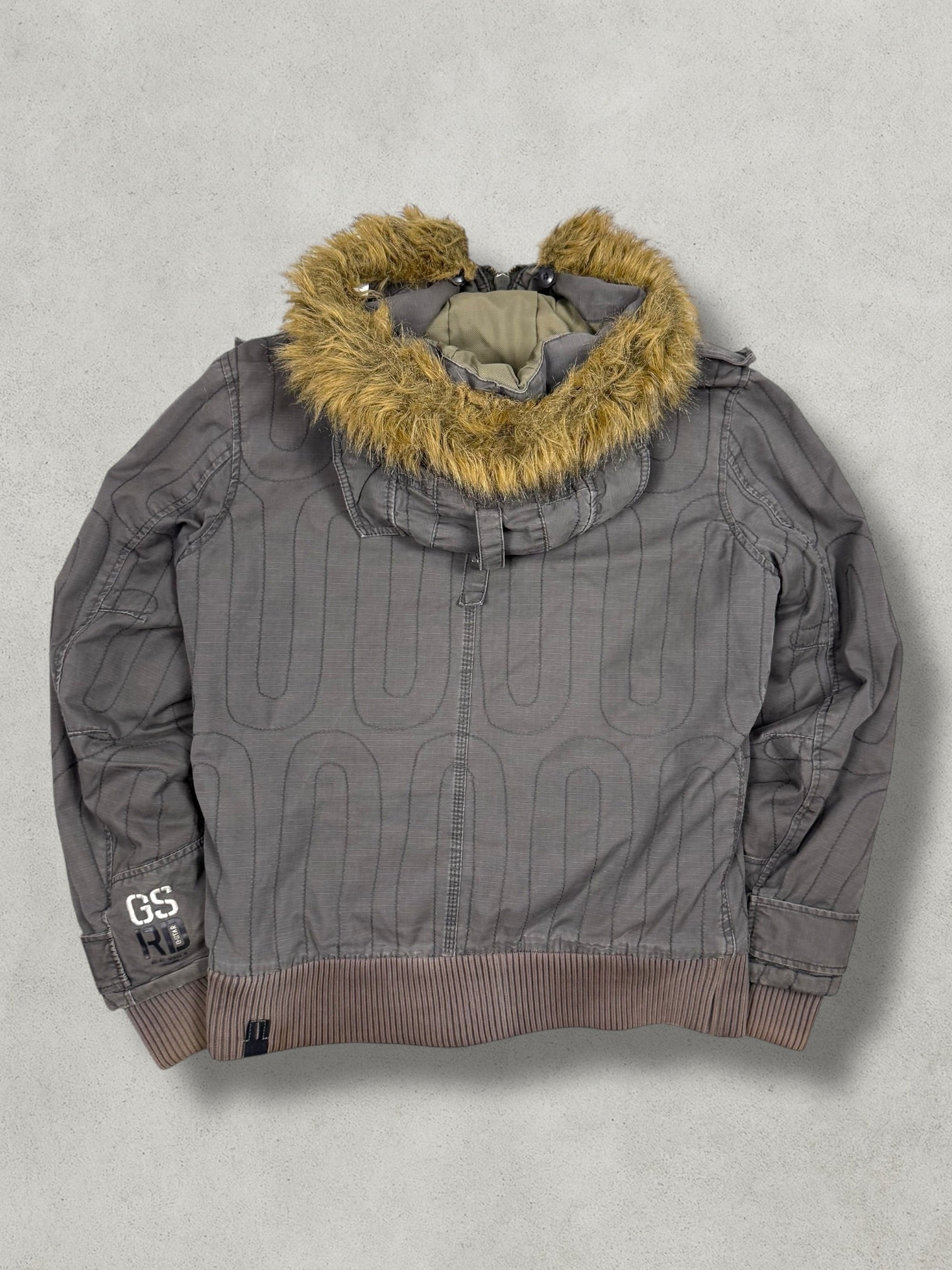 G-Star Vintage Military Pattern Fur Denim Jacket [L] - Vision Night 