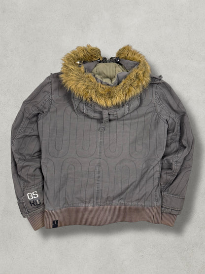 G-Star Vintage Military Pattern Fur Denim Jacket [L] - Vision Night 