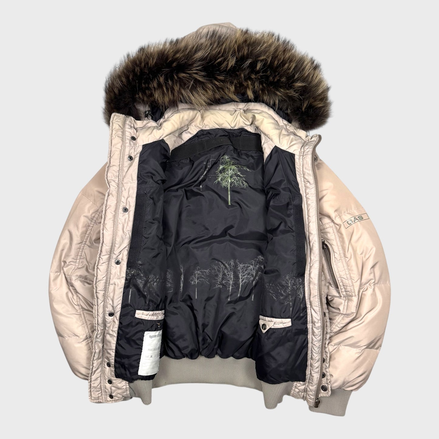 Gas Vintage Fur Daunen Puffer Jacke [M] - Vision Night 