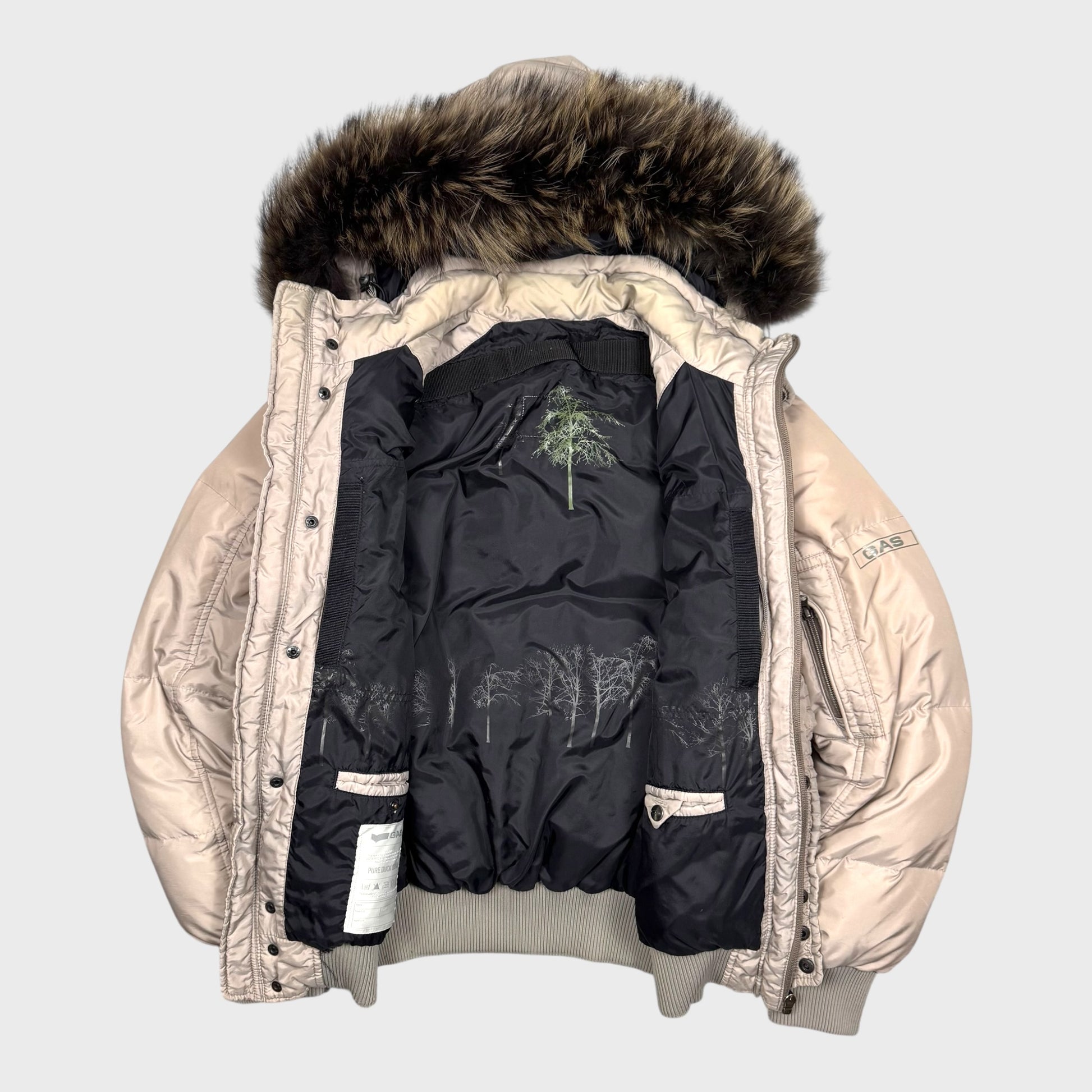 Gas Vintage Fur Daunen Puffer Jacke [M] - Vision Night 