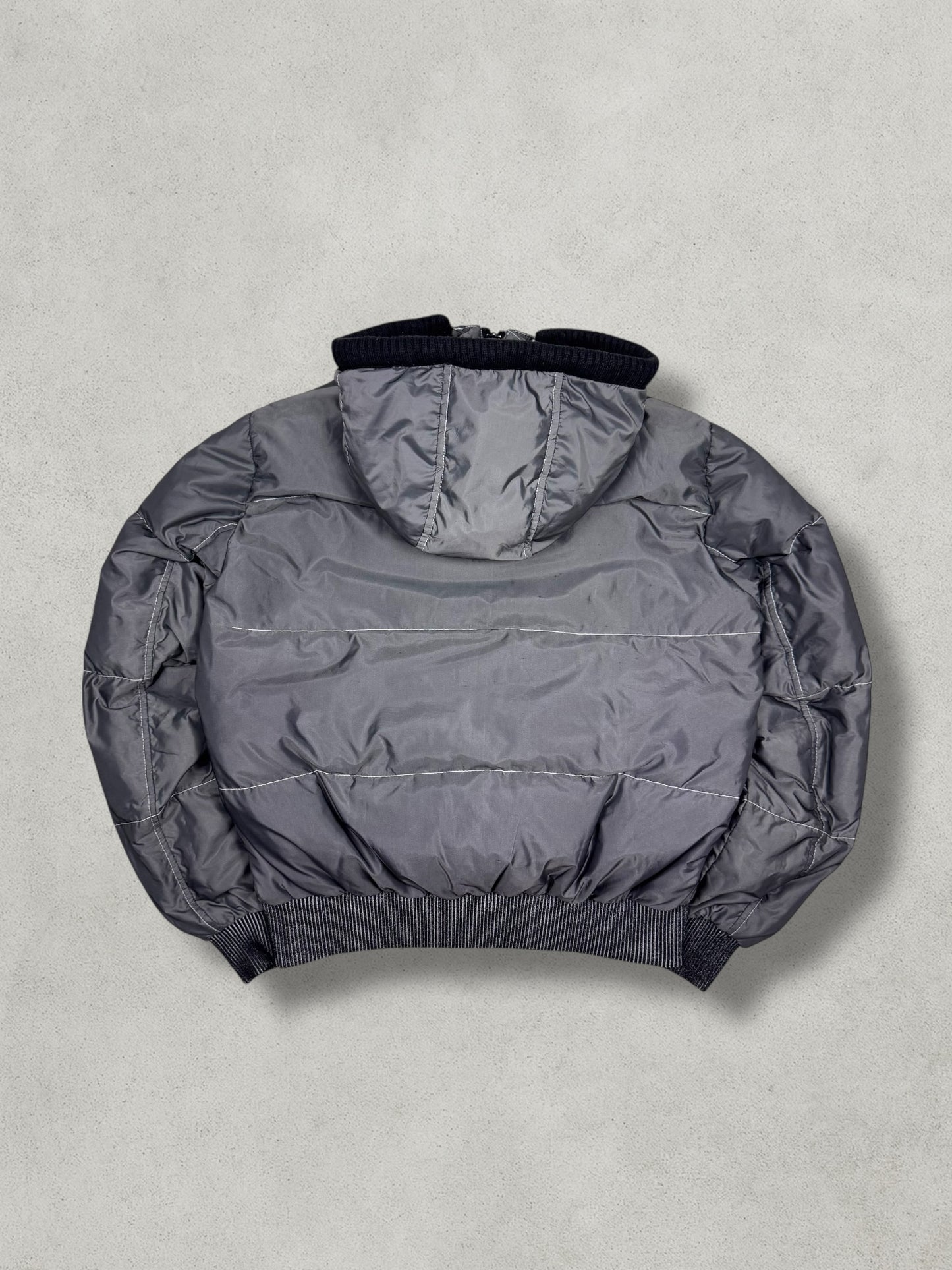 GAS Vintage Contrast Stitched Daunen Puffer Jacke [L]