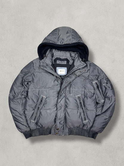 GAS Vintage Contrast Stitched Daunen Puffer Jacke [L]