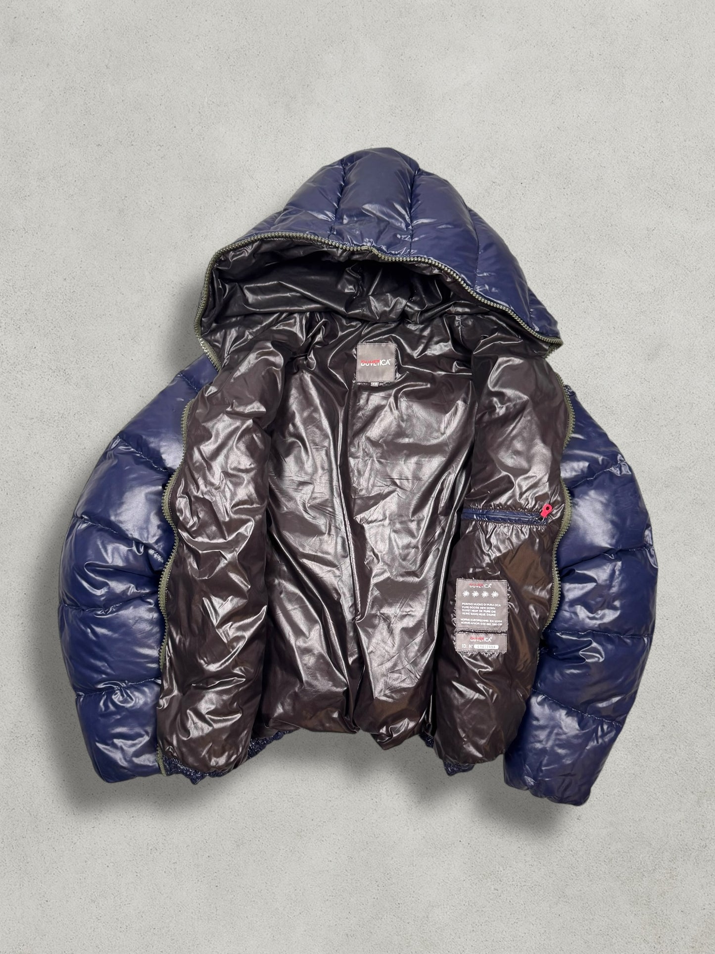 Duvetica Vintage Full Zip Shiny Daunen Puffer Jacke [M] - Vision Night 