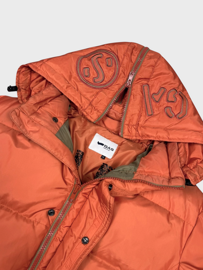 GAS Vintage Split Hood Daunen Puffer Jacke [L] - Vision Night