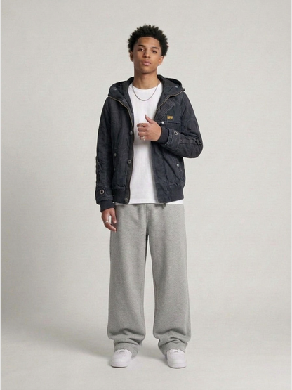 G-Star Vintage Military Pattern Denim Jacket getragen – Fit am Model