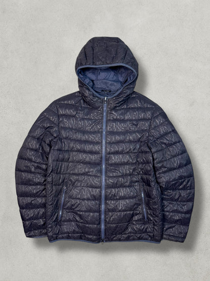 Armani Vintage Reversibel Monogram Puffer Jacke [XL] - Vision Night 