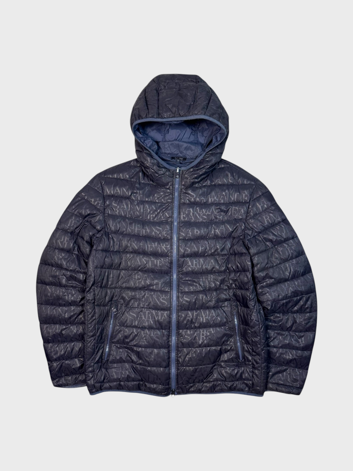 Armani Vintage Reversibel Monogram Puffer Jacke [XL] - Vision Night