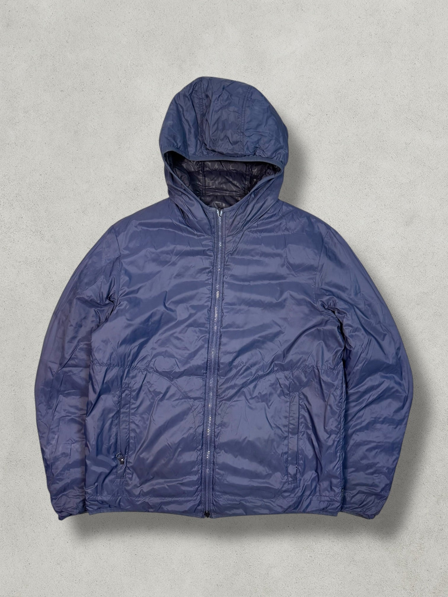 Armani Vintage Reversibel Monogram Puffer Jacke [XL] - Vision Night 