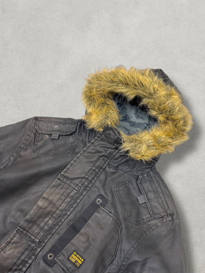 G-Star Vintage Wax Denim Fur Jacket [L] - Vision Night 