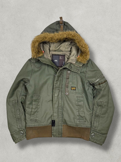 G-Star Vintage Wax Denim Fur Jacket [M] - Vision Night 