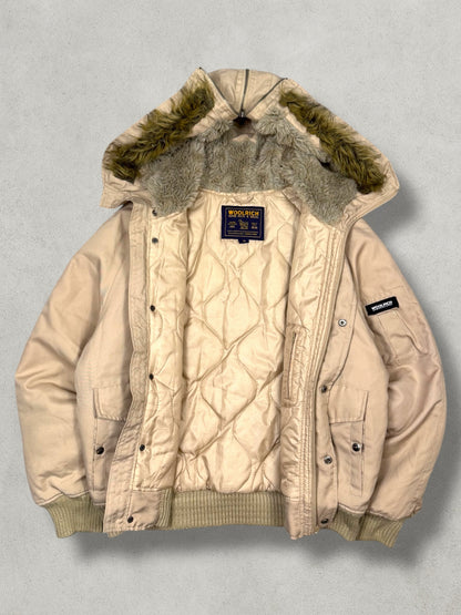 Woolrich Vintage Daunen Split Zipper Jacke [L] - Vision Night 