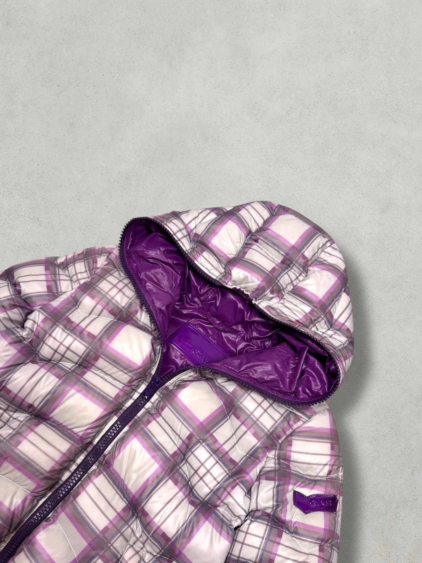 GAS Vintage Tartan Daunen Puffer Jacke [XS]