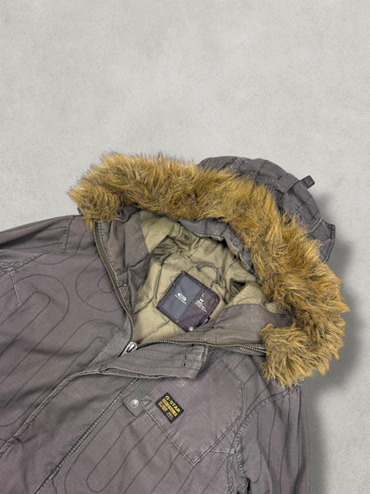 G-Star Vintage Military Pattern Fur Denim Jacket [L] - Vision Night 