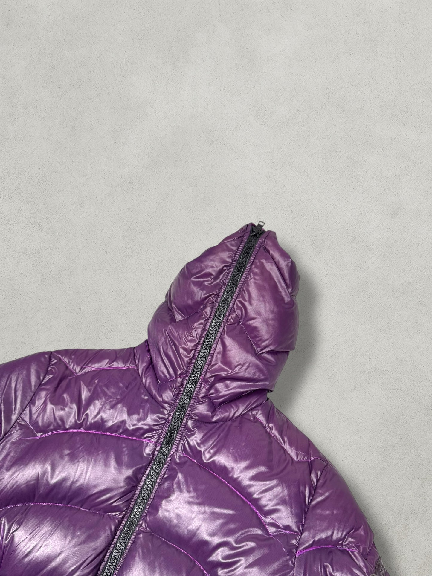 GAS Vintage DD Shell Midnight Purple Daunen Puffer Jacke [L]