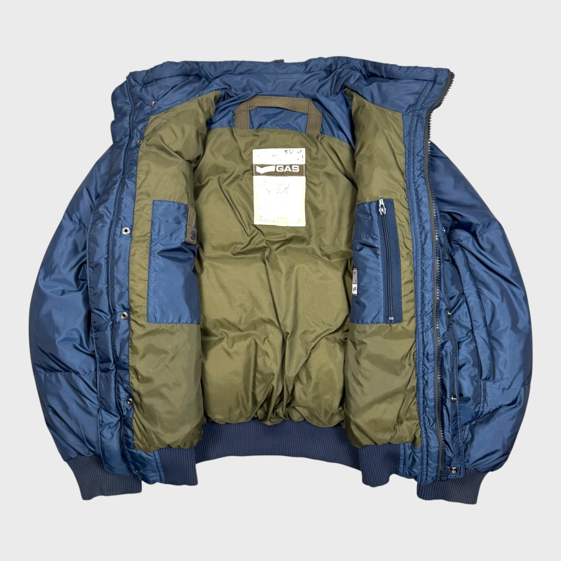 Gas Vintage Shimmer Daunen Puffer Jacke [L] - Vision Night 
