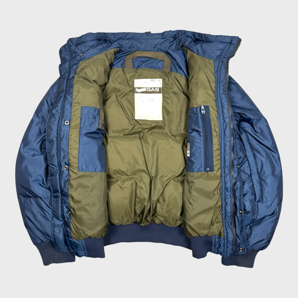 Gas Vintage Shimmer Daunen Puffer Jacke [L]