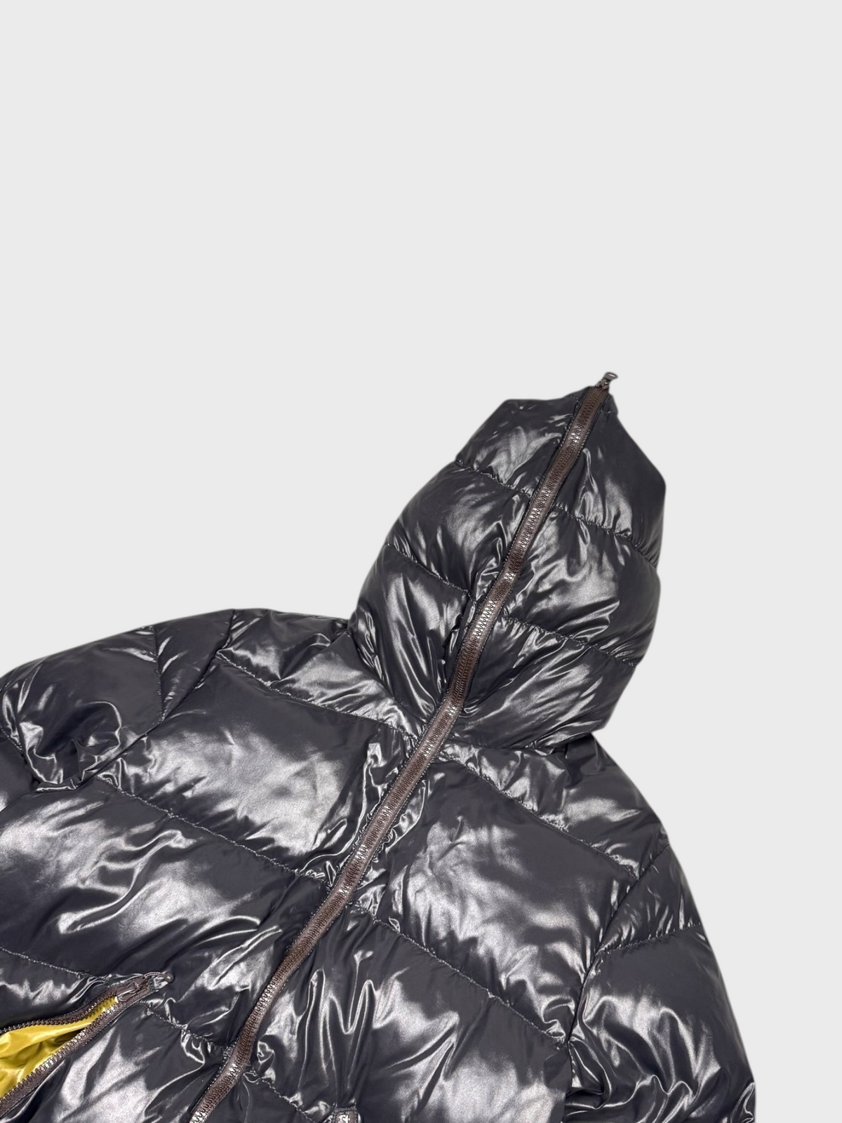 Duvetica Vintage Shiny Two-Tone Daunen Puffer Jacke [S] - Vision Night