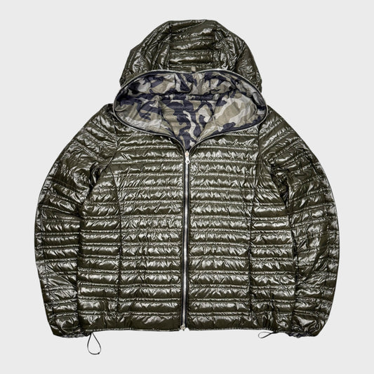 Duvetica Vintage Reversible Shiny Daunen Puffer Jacke [M] - Vision Night 