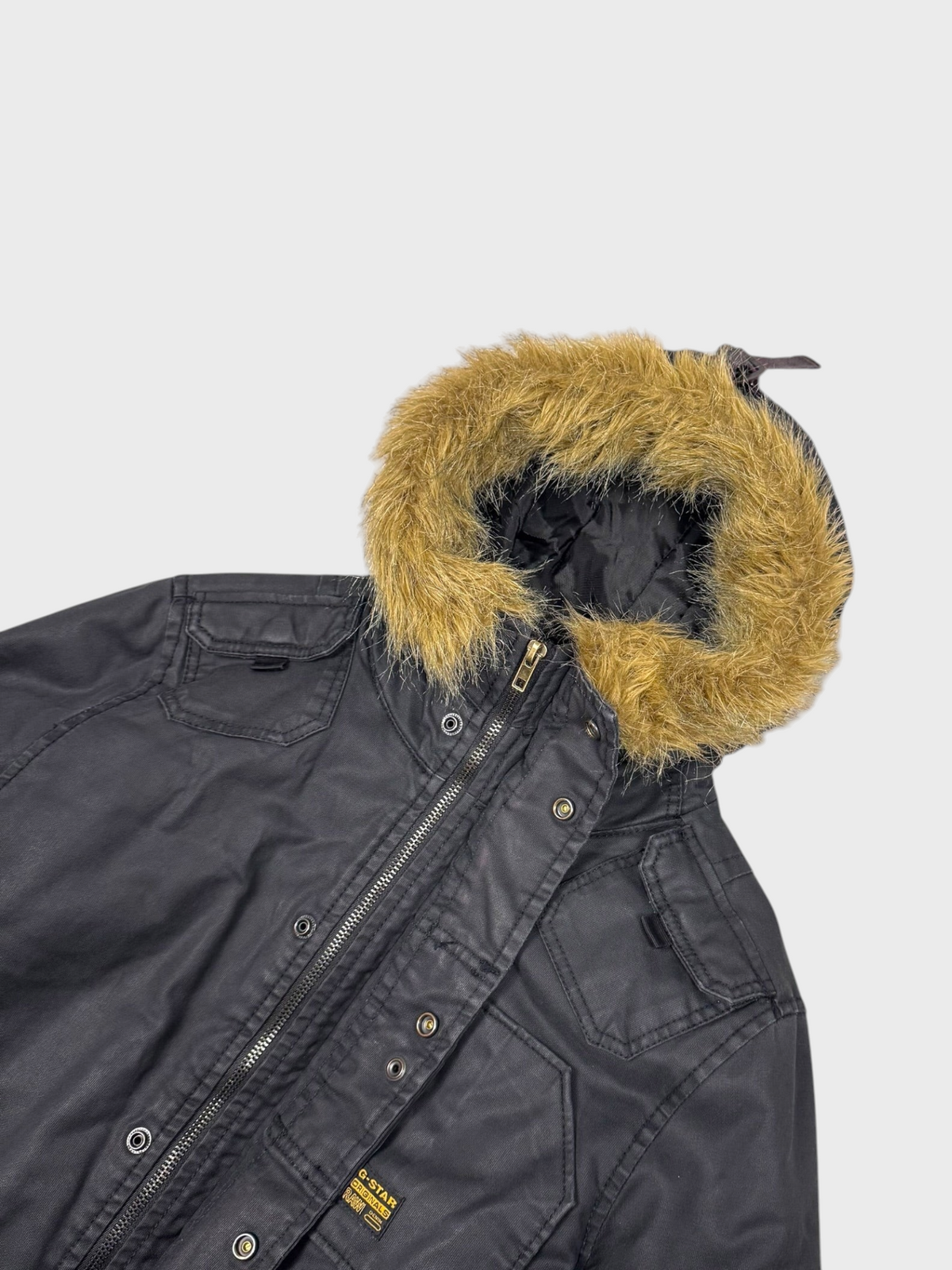 G-Star Vintage Wax Denim Fur Jacket [L] - Vision Night