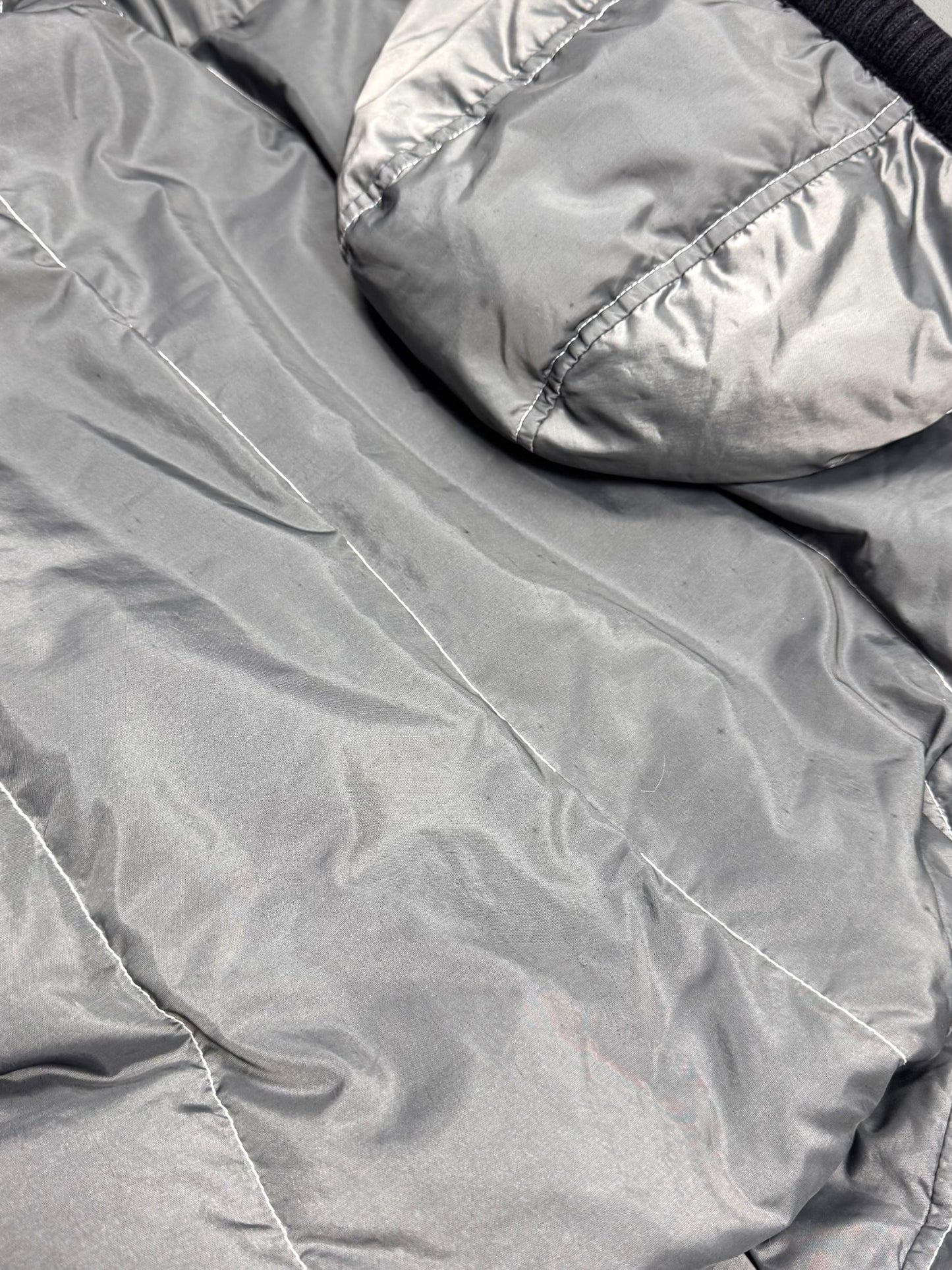 GAS Vintage Contrast Stitched Daunen Puffer Jacke [L]