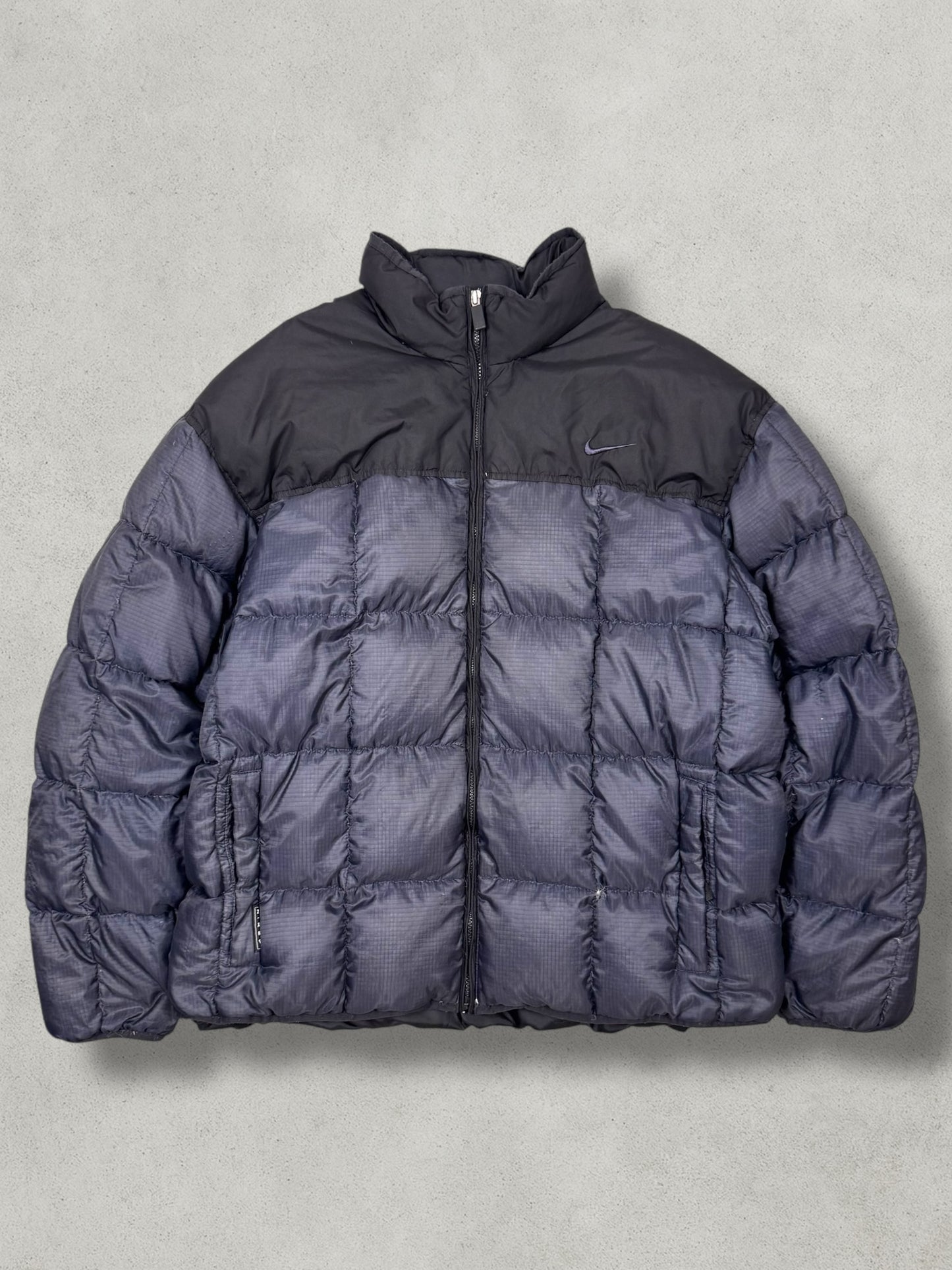Nike Vintage Big Swoosh Daunen Puffer Jacke [XL] - Vision Night 
