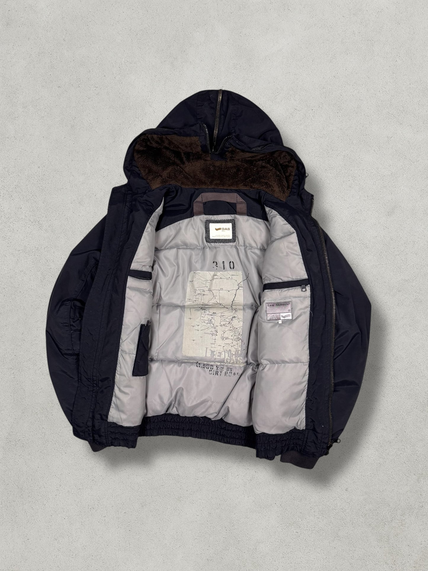 GAS Vintage Daunen Puffer Jacke [L] - Vision Night 