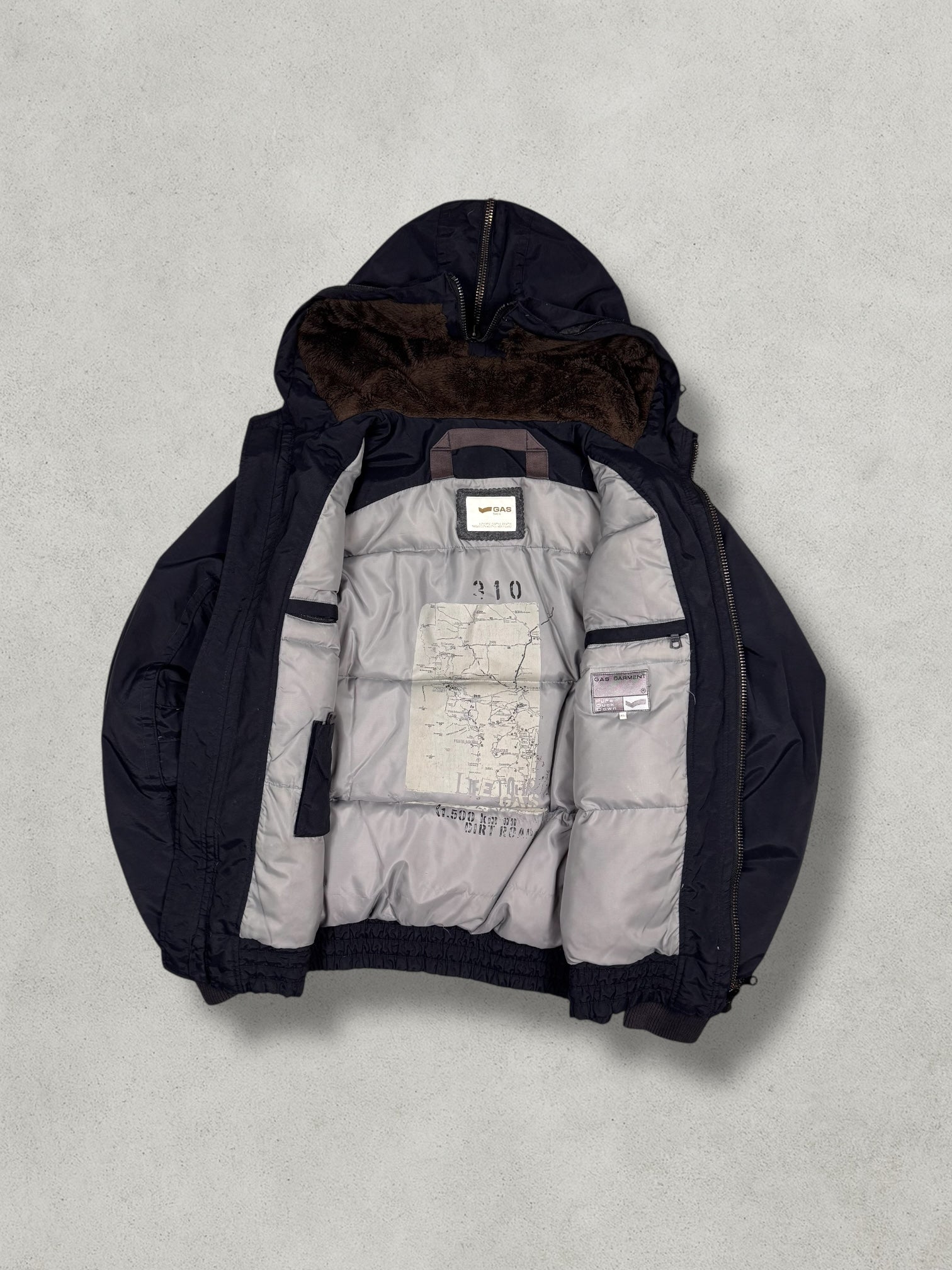 GAS Vintage Daunen Puffer Jacke [L] - Vision Night 
