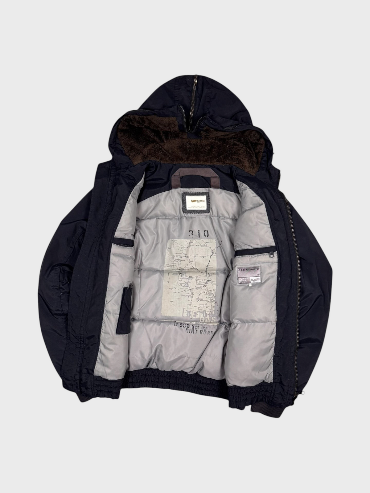 GAS Vintage Daunen Puffer Jacke [L] - Vision Night