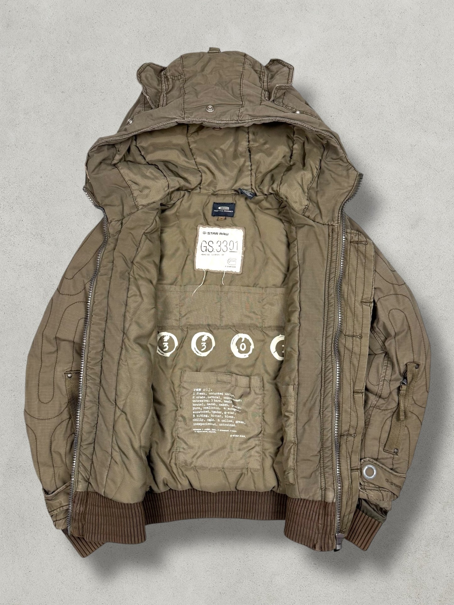 G-Star Vintage Military Pattern Denim Jacket [S]