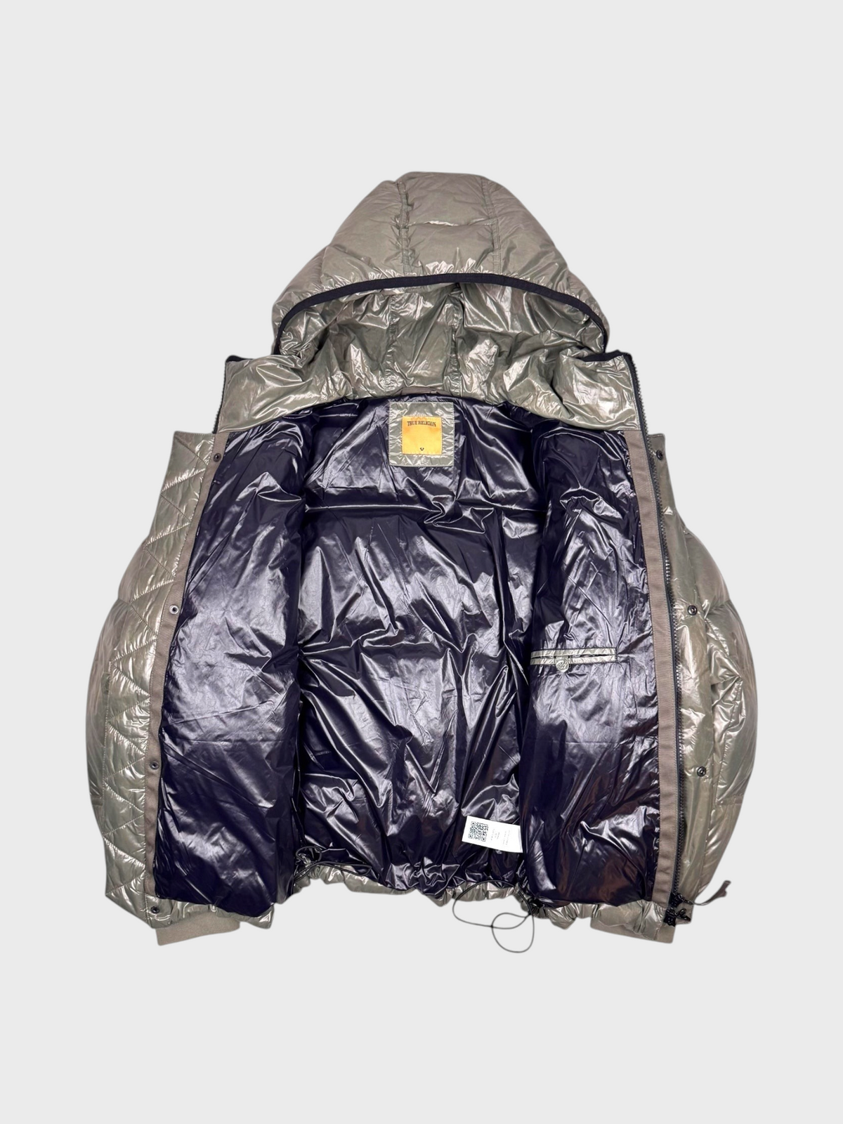 True Religion Vintage Chrome Sheen Daunen Puffer Jacke [L] - Vision Night